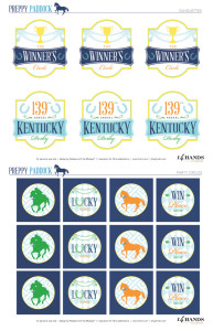 Lovely Kentucky Derby Printables! - B. Lovely Events