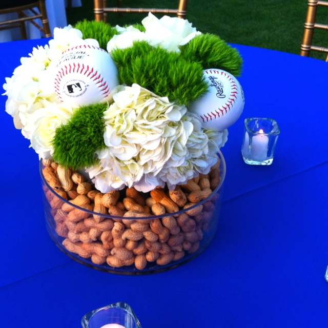 These Baseball Centerpieces Are A Home Run! B. Lovely Events