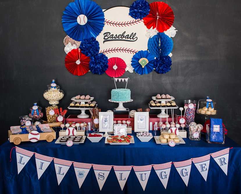 dodger theme baby shower