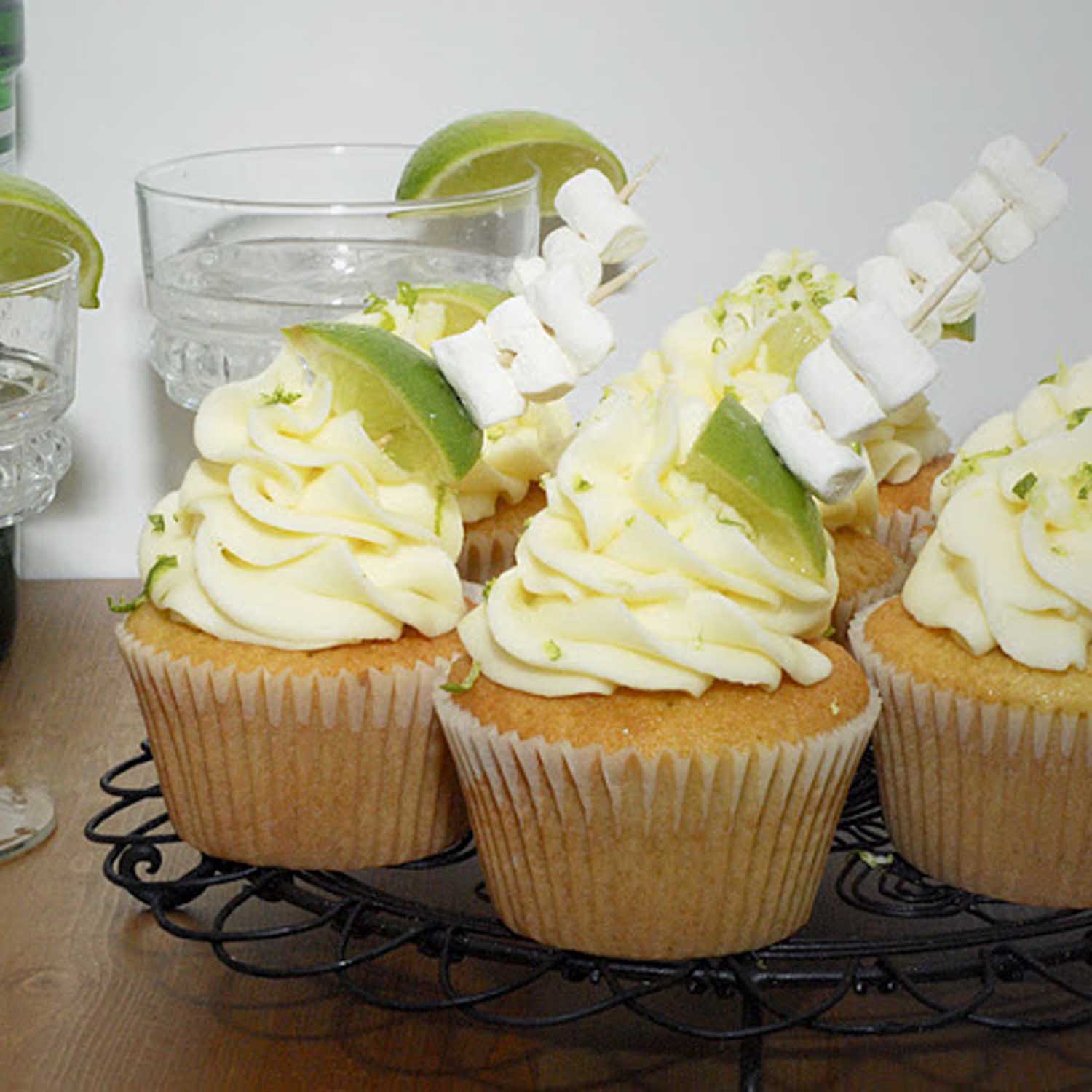 Gin and Tonic Alcohol Infused Cupcakes