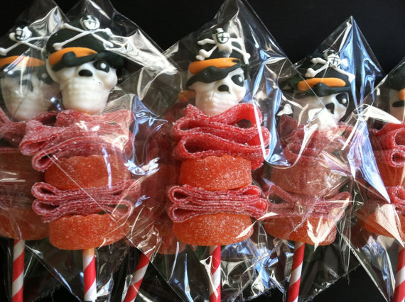 Pirate party mini candies