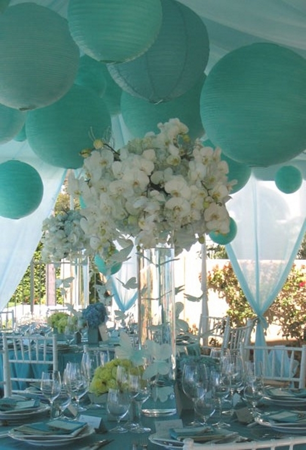 Gorgeous White And Tiffany Blue Wedding- B. Lovely Events