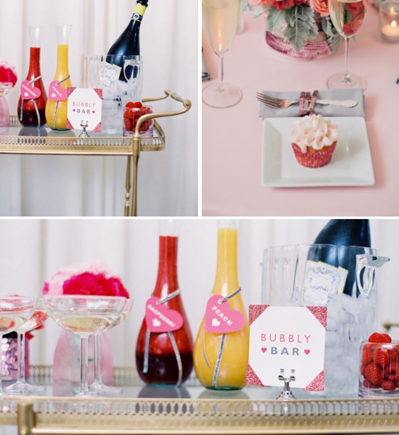 Cute And Pink Champagne Bar For new years