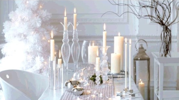 Image result for white christmas candles
