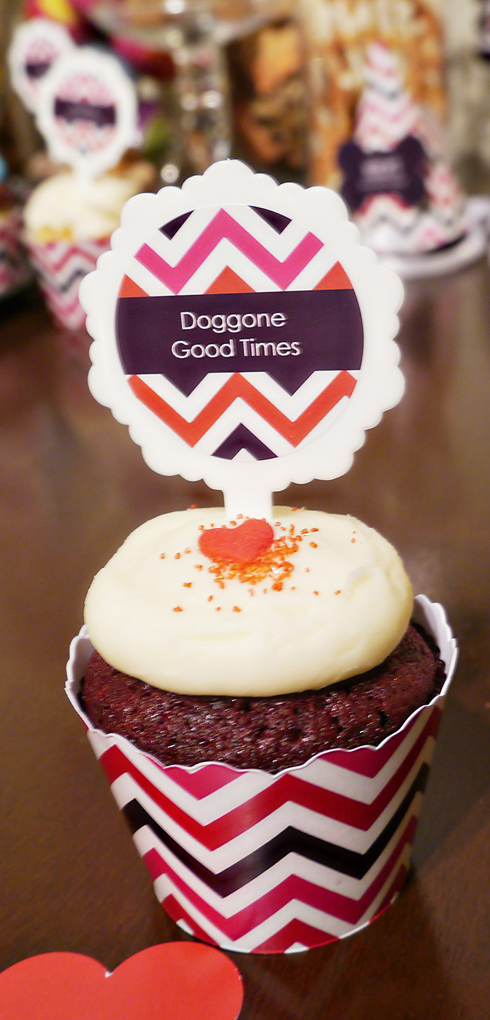 Cute dog party Cupcake- B. Lovely Events