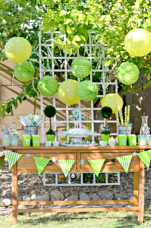 Cute All Green Earth Day Party!