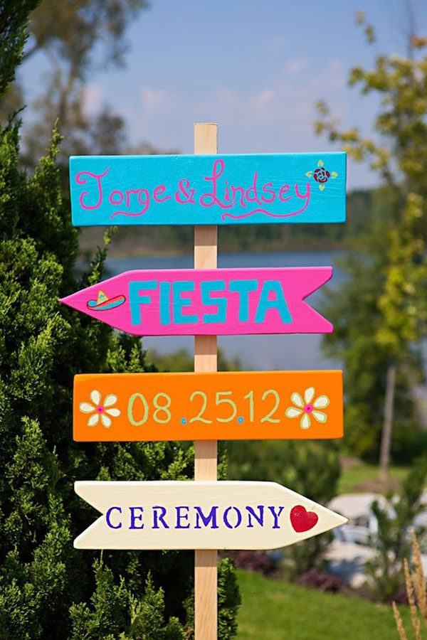 Cute mexican themed wedding sign