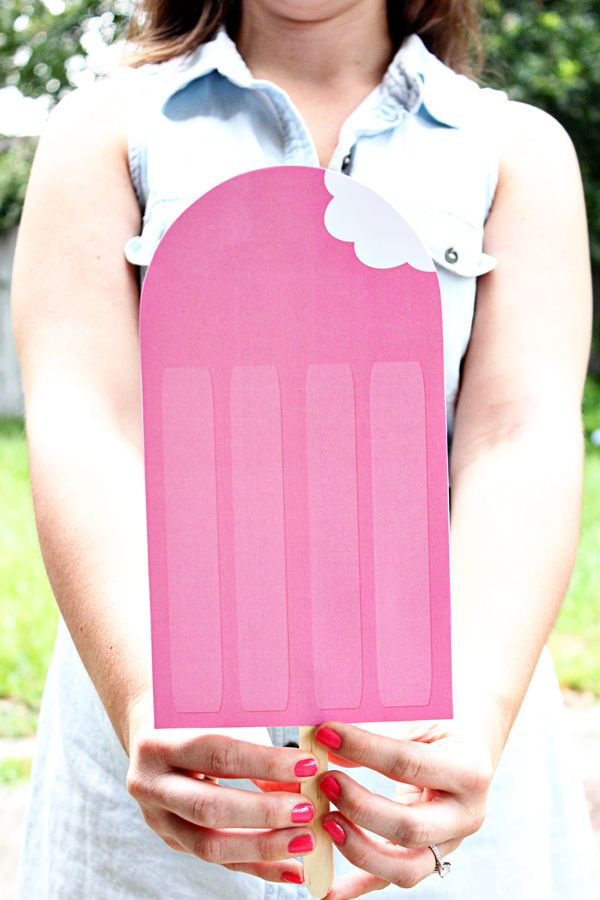 Love this popsicle printable- Look how huge it can be!