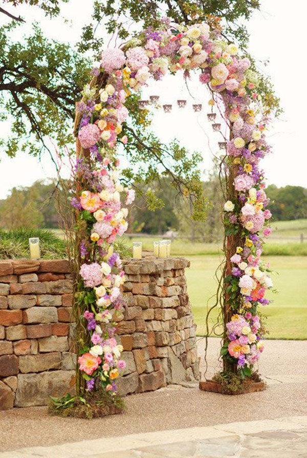Pretty Pastel Wedding Arch