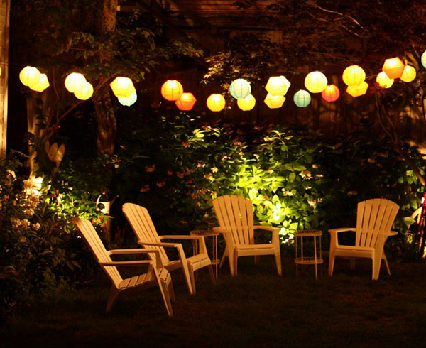 String Outdoor Lanterns- Love this look!