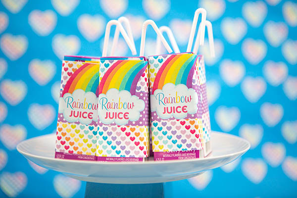 Rainbow Unicorn Juice Boxes