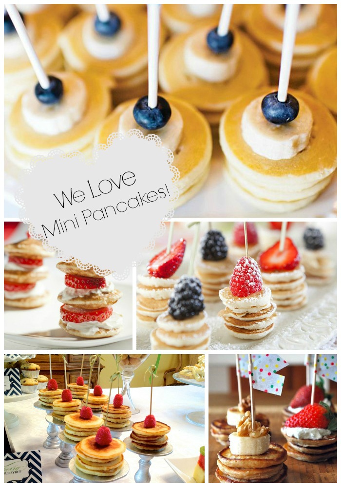 We Love mini pancake stacks