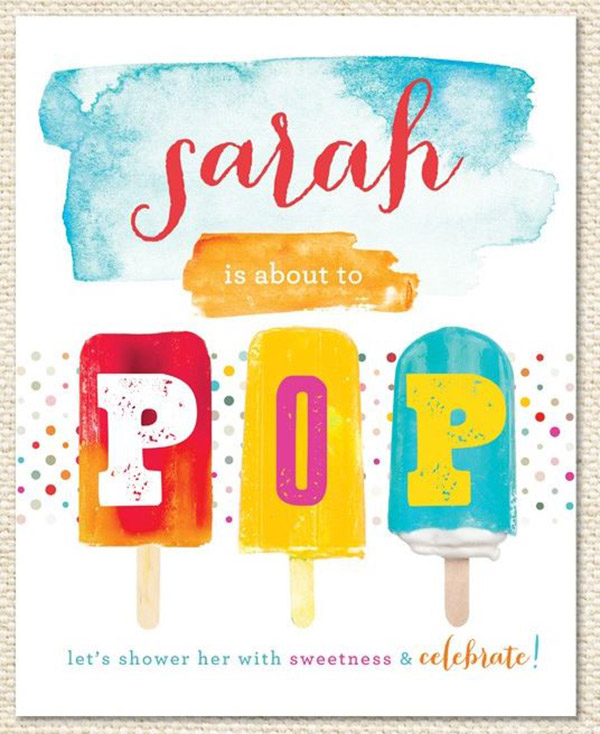 Love the fun Design of This Popsicle Party Invite!