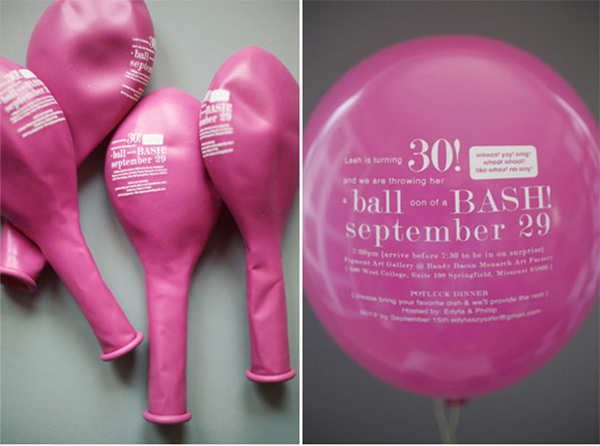 Fun Save The Date Balloons With Words!