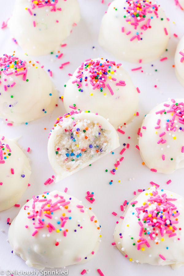 OmG-Rainbow Sprinkle Cake Balls! See More Ideas for Rainbow Sprinkle Treats On B. Lovely Events