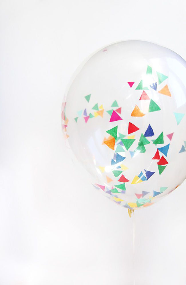 triangle Confetti Balloons