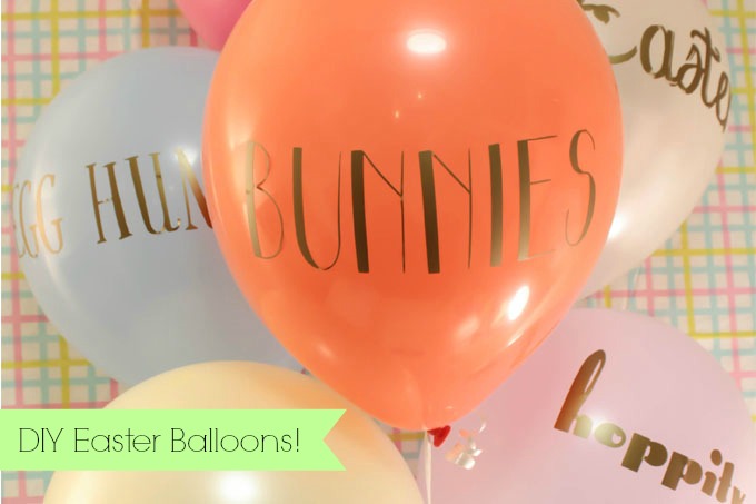 DIY Easter Balloons! -See How To Make Them On B. Lovely Events