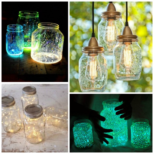 Glowing Mason Jar Outdoor Summer Decorations! - B. Lovely Events
