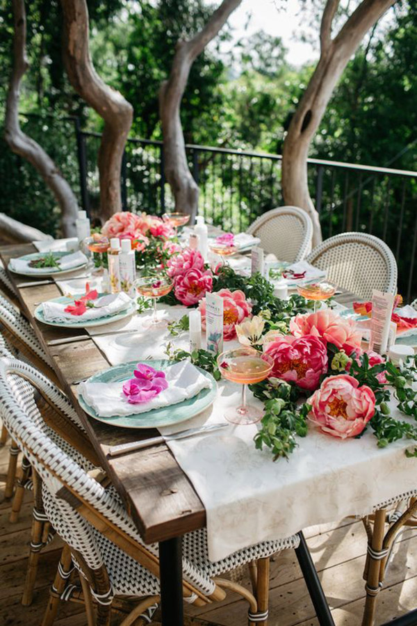 Blooming Garden Party Tablescape B. Lovely Events