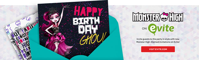 Monster High Birthday Invitations