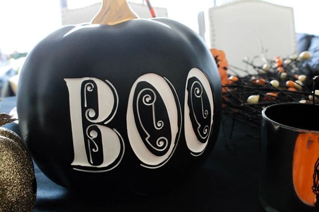 This Boo Pumpkin is so fun!- See All Of The Lovely Details On B. Lovely Events