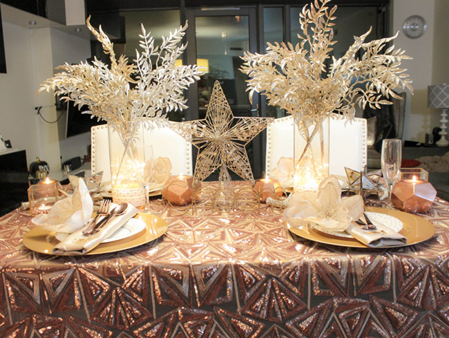 New Year's Eve Tablescape- Love this! B. lovely Events