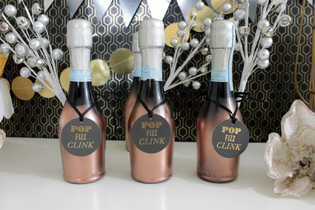 New Years Eve Champagne favors - B. Lovely Events
