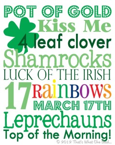 St. Patrick's Day Free Printables - B. Lovely Events