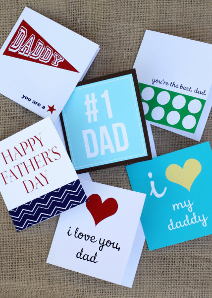 Lovely Father's Day Free Printable Cards!- B. Lovely Events