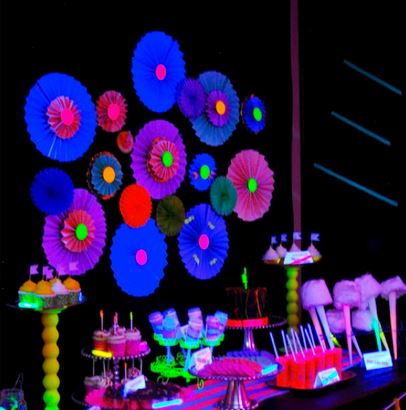 Glow Dark Party Supplies, Neon Birthday Parties