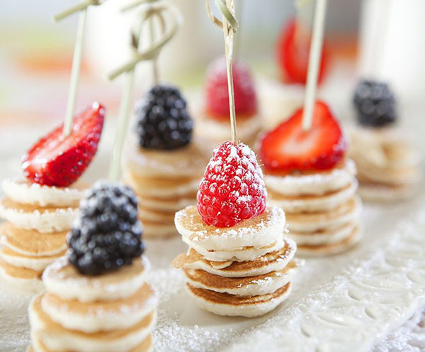 Mini Pancake Stacks {Brunch Foods That Rock}!