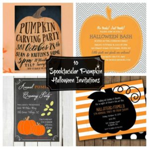 Spooktacular Halloween Pumpkin Invitations!