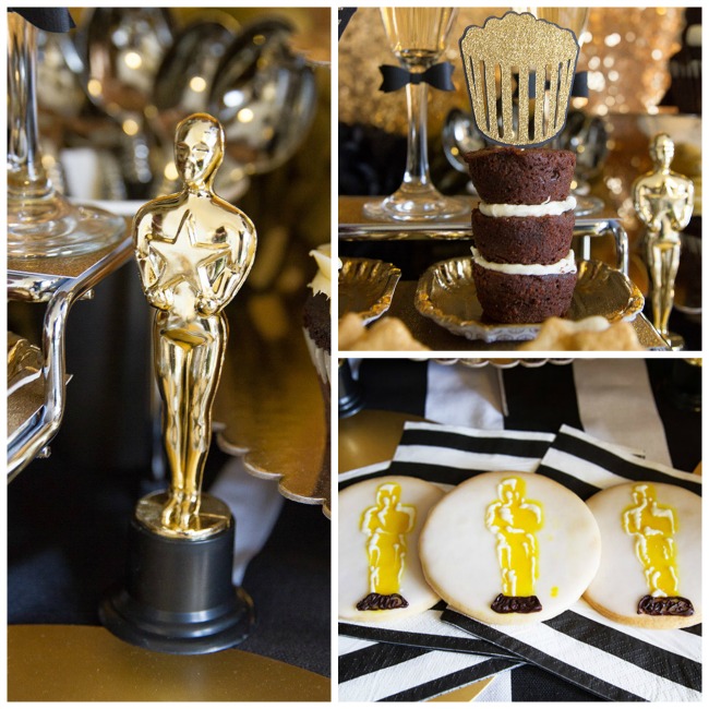 Lovely Tuxedo Black And Gold Oscar Party!