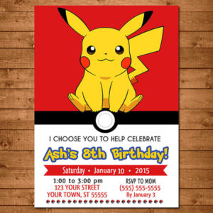 I Choose You, Pikachu! Throw A Pokemon Party! - B. Lovely Events