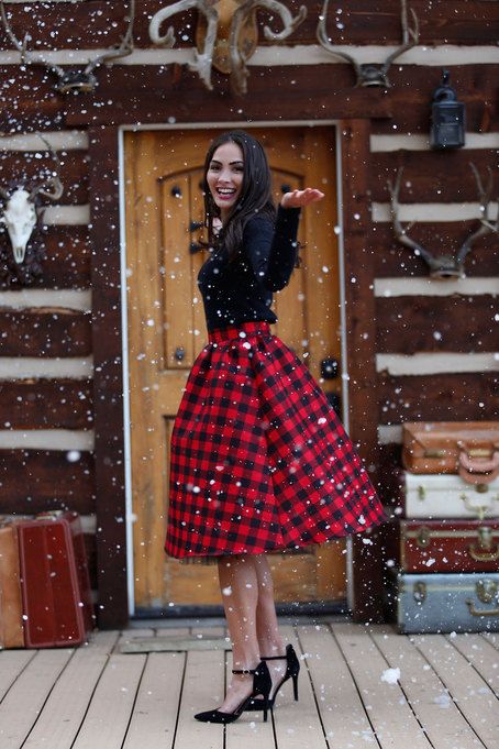 56 Plaid Christmas Outfits To Recreate For Holidays - Styleoholic
