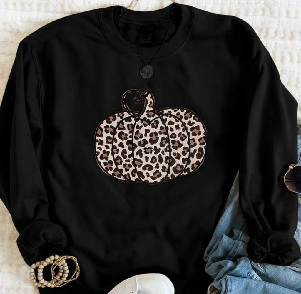 Best Seller Fall Leopard Pumpkin Sublimation Sweatshirt